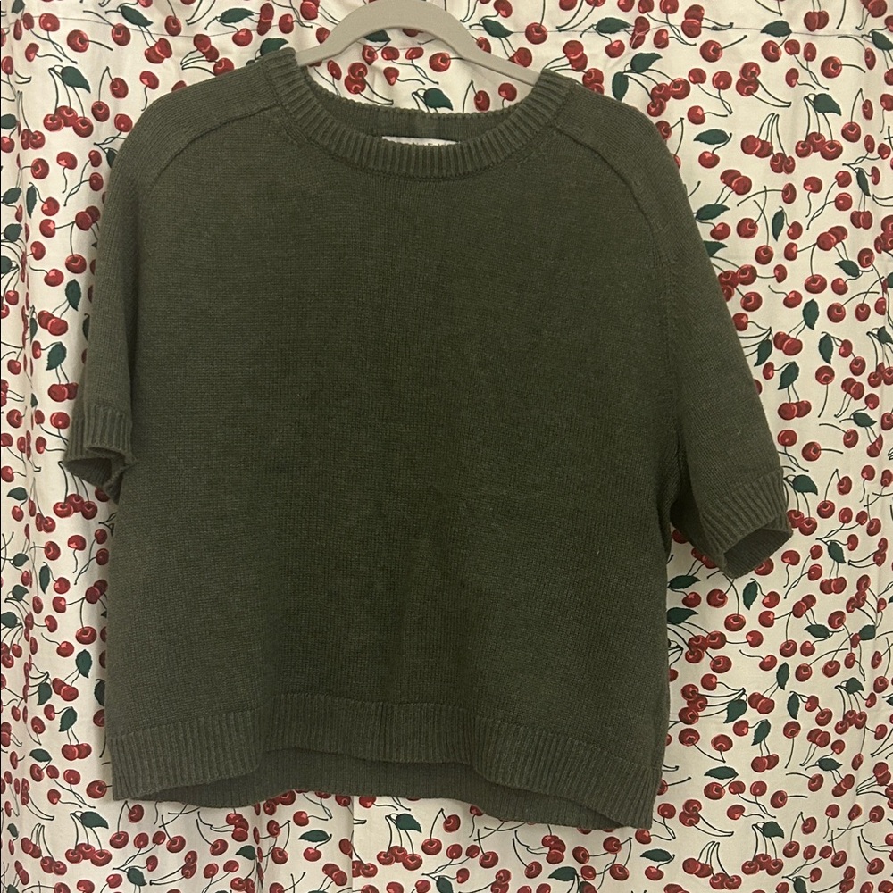 Abercrombie & Fitch Forest Green Knit Top